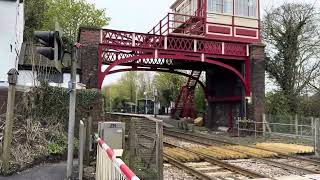 Wylam Station Level Crossing Northumberland Thursday 18042024 [upl. by Annahsal798]