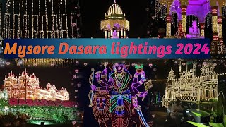 Mysore Dasara lightings  Mysore Dasara 2024  Dasara illumination  Mysore tourism  Reshus Corner [upl. by Smoot]