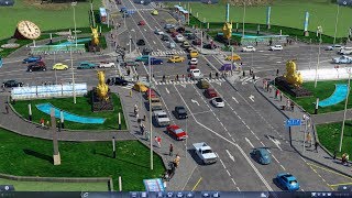 TransportFever  Crossroads Series Part II 4lane crossroads [upl. by Anahahs]