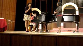 Denyce Graves Masterclass with Shala Whitehaed singing quotGive Me Jesusquot Arr Moses Hogan Part 1 [upl. by Harberd]