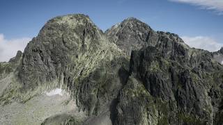 Hiking The Tatra Mountains  Rysy  Slovakia  Aerial Drone Footage [upl. by Yecad]