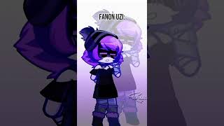 Fanon Uzi vs Canon Uzi 💜 shorts edit gachaedit art murderdrones animation gachaanimation [upl. by Avah]