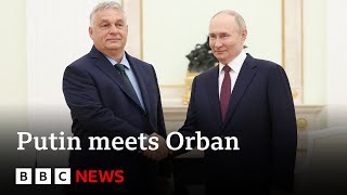 Ukraine war EUs most Russiafriendly leader meets Putin in Moscow  BBC News [upl. by Aggri488]