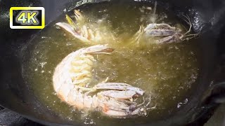 ALIEN SHRIMPMantis Shrimp FRIED ALIVE Thai Street Food [upl. by Lattonia704]