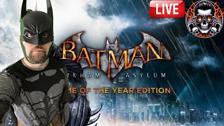 🔴LIVE BATMAN PLAYS BATMAN ARKHAM ASYLUM  part 2 [upl. by Ennairrac]