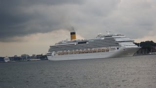 Kiel  Kieler Förde Auslaufende Kreuzfahrtschiffe  Departure of Cruise Ships  Shipspotting Spot [upl. by Starling]