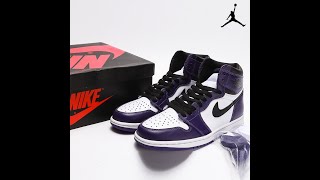 Air Jordan 1 Retro High OG Court Purple 20 555088500 [upl. by Gnuhp]