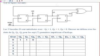 7 éme vidéo Logique séquentielle  EXERCICES 2 et 3 [upl. by Zullo]