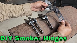 How To Build Homemade Weldable Hinges For Bbq Grills And Offset Smokers In Under 60 Minutes [upl. by Barthold]