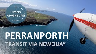 4K Picturess approach and landing at Perranporth EGTP with transit nearby Newquay Airport [upl. by Eniamurt]