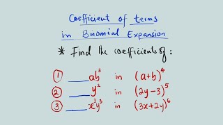 How to find coefficients of terms in Binomial Expansion using Pascals Triangle [upl. by Esilana812]