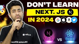 React vs Nextjs Which Should You Learn in 2024  Difference Between React and Next js [upl. by Dis]