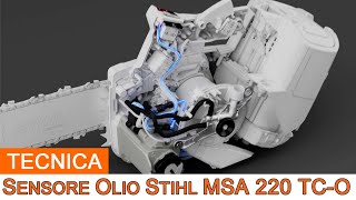 STIHL MSA 220O TCO  Come funziona il sensore dellolio [upl. by Trautman]