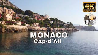 Walking in CapdAil BeachMONACO【4K】 [upl. by Jehanna92]