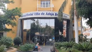 Hotel Villa De Adeje Beach  Costa Adeje Tenerife  Walkthrough to Swimming Pool [upl. by Kelsey]