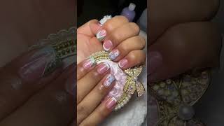 semipermanente fypシ゚viral nails uñashermosas 🥰❤️‍🩹 [upl. by Ontina]