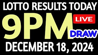 Lotto Results Today 9pm DRAW December 18 2024 swertres results [upl. by Clougher416]