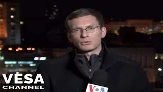 TV reporter reports live from Ukraine in six different languages [upl. by Nojel]