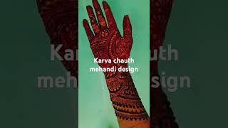 Karva chauth mehandi design youtube shorts hennatattoo [upl. by Stander]