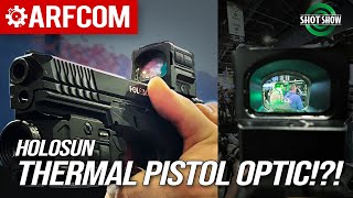 Thermal Pistol Optic  Holosun  Shot Show 2024 [upl. by Graig473]