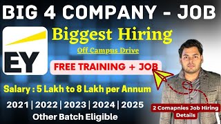 😍Off Campus drive 2025 2024 2023 2022 Batch  Salary 5 to 8 LPA  EY Hiring  ESPARKBIZ Job [upl. by Hendon]