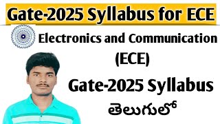 Gate 2025 ECE Syllabus in telugu  Gate ECE syllabus in telugu [upl. by Aidil]