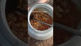 Aloo chicken qorma 1millionsubscribers 10millionveiws food viralshort streetfood [upl. by Falcone724]