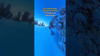 skiing snowboarding skier snowboarder powder powderday laketahoe skiingislife [upl. by Nosnevets229]