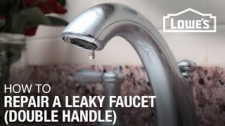 How To Fix A Dripping or Leaky Double Handle Faucet [upl. by Francois]