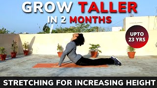 Best STRETCHING EXERCISES to GROW TALLER How to Increase Height after 20 Height increase exercises [upl. by Sabas]