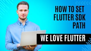 how to set flutter sdk path in Android Studio [upl. by Cedar259]