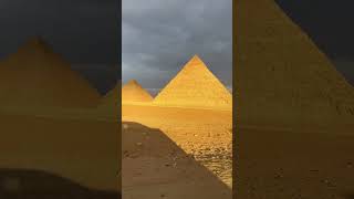 GOLDEN PYRAMIDS UNDER THE SUN ☀️ egypt travel gizapyramid pyramids [upl. by Ardnod26]