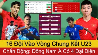 🔴Chấn Động ĐNÁ Có 4 Đội Vào VCK U23 Châu Á 2024  Lịch Thi Đấu VCK Tại Qatar [upl. by Cyrillus209]