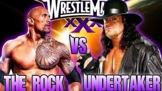 The Rock vs Undertaker Promo Wrestlemania 30 HD [upl. by Yrram]