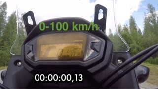 Honda CB500X 0100 acceleration [upl. by Lissie]