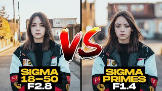 Sigma 1850mm 28 vs The Sigma Primes 16 30 amp 56mm 14 [upl. by Tufts]