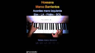 Hosanna  Avivanos  Marco Barrientos  Tutorial Pianoquotacordes y melodiaquotNivel FACILPrincipiante [upl. by Burkle]