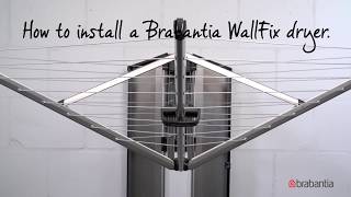 Brabantia WallFix  How to use and install Brabantia WallFix for easy laundry drying  Brabantia [upl. by Iglesias]