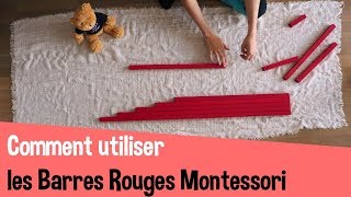 Barres rouges Montessori comment les utiliser  👧👦💗 [upl. by Varick]