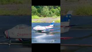 Perfect Landing  HSDJETS F86 Foam Turbine Sky Blazer Colors Warbird rcturbine hsdjets rcwarbird [upl. by Allister]