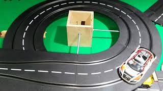 Carrera slot car track spiral helix support [upl. by Yrrac]