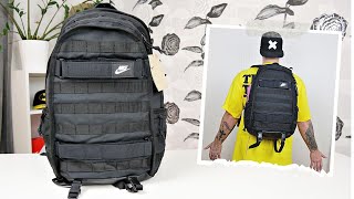 UnboxingReviewing The Nike Sportswear RPM Backpack On Body [upl. by Niryt]