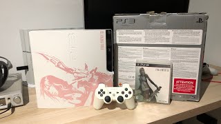 Kolekcja konsol JAPOŃSKA PS3 slim 250gb Final fantasy XIII Lightning Edition  DS3 God of war [upl. by Howzell]