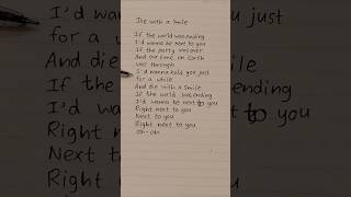 Die with a smile lyrics song lyrics music trending viralvideo shortsfeed [upl. by Llehcal]