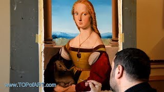 Lady with a Unicorn  Raphael  Art Reproduction Oil Painting [upl. by Croix]