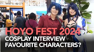 HoYo FEST 2024 Philippines Cosplay Interview Who is their Favorite and Least favorite Characters [upl. by Aitnohs]