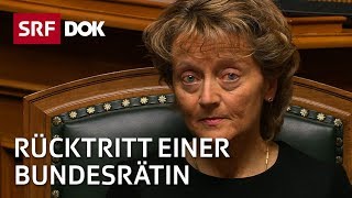 Der Rücktritt einer Bundesrätin – Die Ära WidmerSchlumpf  Doku  SRF Dok [upl. by Yecart]