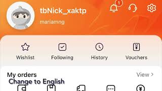 How to Change Taobao app from Chinese to English [upl. by Neufer515]