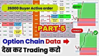 Option Chain Data देख कर Trading करो  TRADE WITH OI DATA  PART5 [upl. by Byrle]