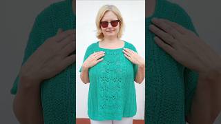 ¿Nunca tejiste una prenda y quieres algo FÁCIL RÁPIDO y LINDO Blusa Con SOLO 6 RECTÁNGULOS 🧶 [upl. by Adnylg]